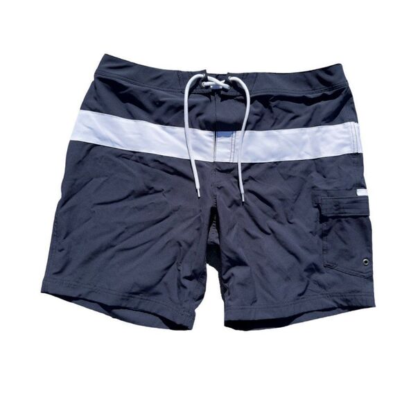 J. Crew Other - J. Crew Flex Swinwear Swim Board Shorts Navy / White Men's 36